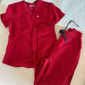 Fabletics Red Women's Jogger Set